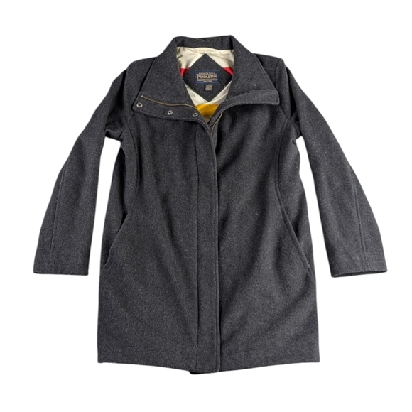 Pendleton Cascade Wool Blend Water-Resistant Hudson Bay Lined Coat Small   F250 - Picture 2 of 10